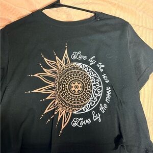 Black Graphic Women's Top